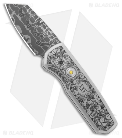 Pro-Tech Ultimate Custom Runt 5 Steel Bruce Shaw Engraving + Diamond (1.9" Dam.)