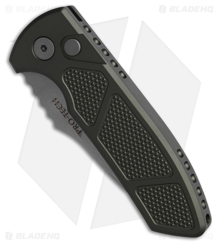 Pro-Tech Les George SBR Auto Knife Green Machined Aluminum (2.6" SW)