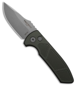 Pro-Tech Les George SBR Auto Knife Green Machined Aluminum (2.6" SW)