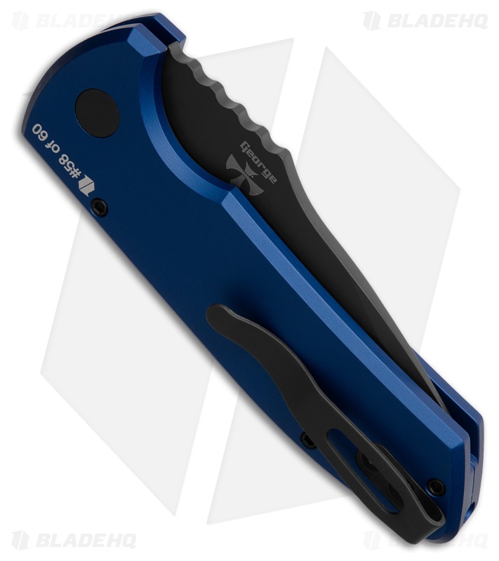 Pro-Tech Exclusive SBR Auto Blue Serialized Aluminum