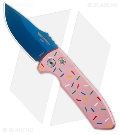 Pro-Tech Les George SBR Dessert Warrior® Auto Knife Pink  (2.6" Sapphire)