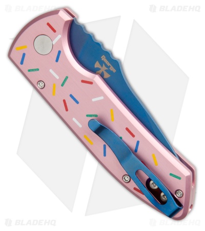 Pro-Tech Les George SBR Dessert Warrior® Auto Knife Pink  (2.6" Sapphire)