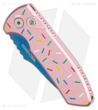 Pro-Tech Les George SBR Dessert Warrior® Auto Knife Pink  (2.6" Sapphire)