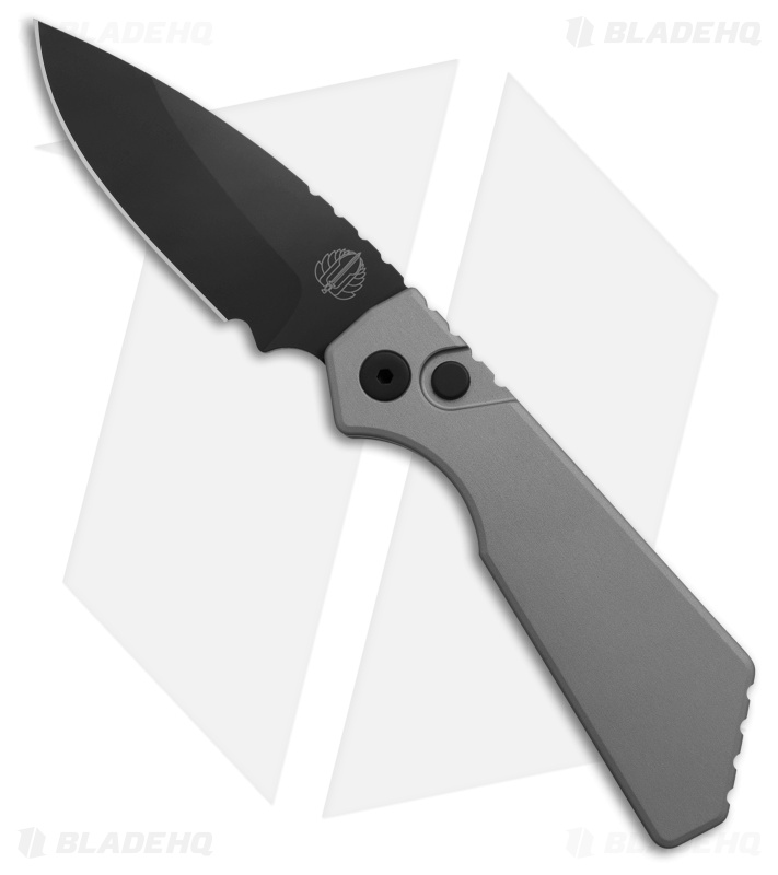 Strider + Pro-Tech PT MagnaCut Automatic Knife Gray Aluminum (3" DLC)
