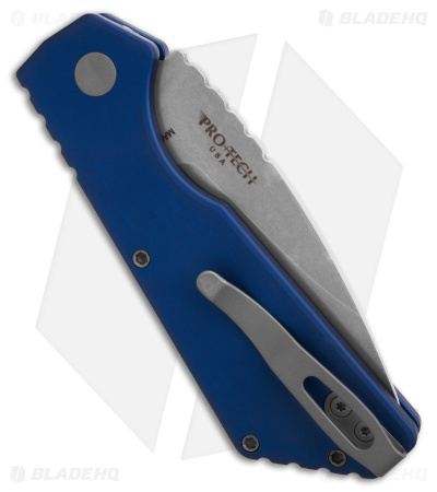 Strider + Pro-Tech PT Magnacut Automatic Knife Blue (2.75" Stonewash)