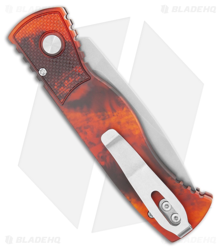 Pro-Tech TR-2 Automatic Knife Del Fuego Anodized Orange/Black (3" SW) T201-DF
