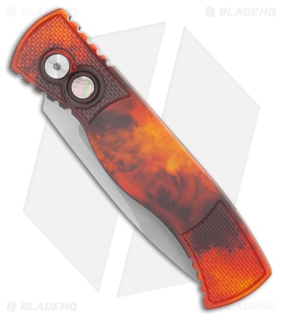 Pro-Tech TR-2 Automatic Knife Del Fuego Anodized Orange/Black (3" SW) T201-DF