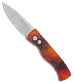 Pro-Tech TR-2 Automatic Knife Del Fuego Anodized Orange/Black (3" SW) T201-DF