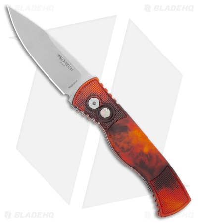 Pro-Tech TR-2 Automatic Knife Del Fuego Anodized Orange/Black (3" SW) T201-DF