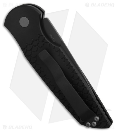 Pro-Tech TR-3 X1 Military Issue Automatic Knife Fish Scale + Safety (3.5" Black)