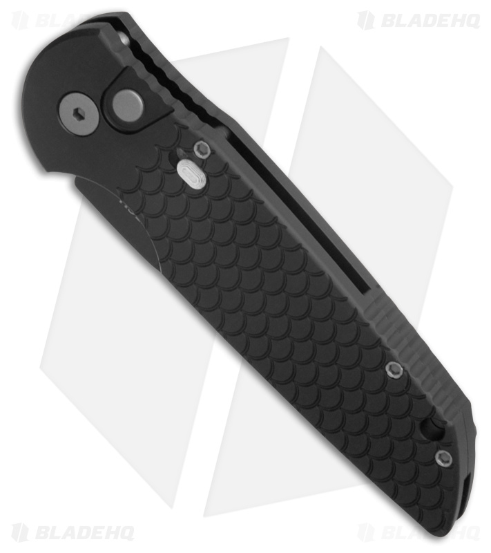 Pro-Tech TR-3 X1 Military Issue Automatic Knife Fish Scale + Safety (Black) 
