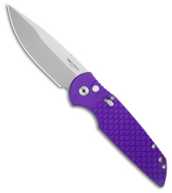 Pro-Tech TR-3 X1 Tactical Response Auto Knife Fish Scale Purple (3.5" Satin)