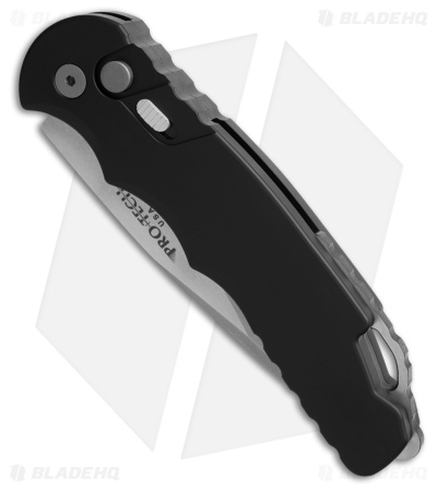 Pro-Tech Tactical Response 4 Automatic Knife Black Aluminum (4" Satin/SW)