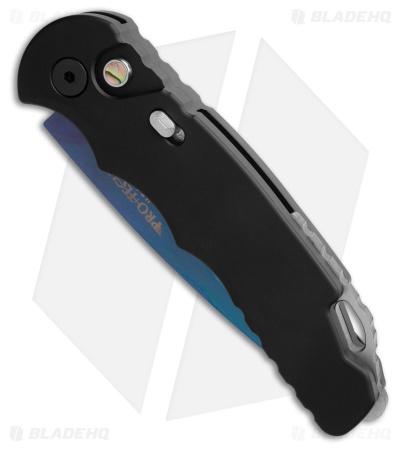 Pro-Tech TR-5 Automatic Knife Black Smooth Aluminum (3.25" Sapphire)