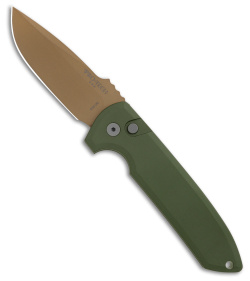 Pro-Tech Les George Rockeye Desert Warrior Auto Smooth Green Al (3.4" Copper)