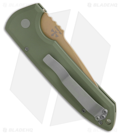 Pro-Tech Les George Rockeye Desert Warrior Auto Textured Green Al (3.4" Copper)