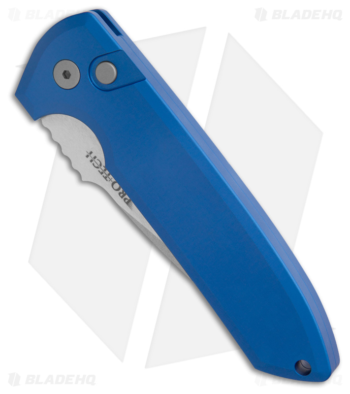 Protech Les George Rockeye Auto Knife Blue LG301 - Blade HQ