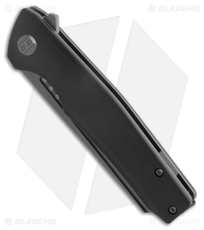 Bestech Knives Slyther Liner Lock Knife Black G-10 (3.7" Titanized Gray) BG51A-2