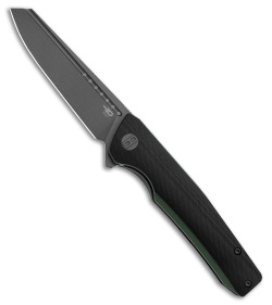 Bestech Slyther Liner Lock Knife Black/Green G-10 (3.7" Titanized Gray) BG51D