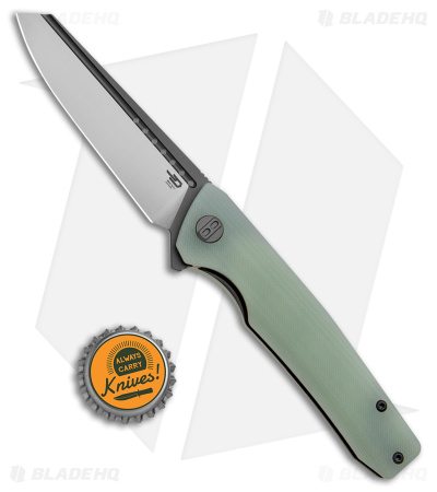 Bestech Knives Slyther Liner Lock Knife Jade G-10 (3.7" Two-Tone) BG51B-2