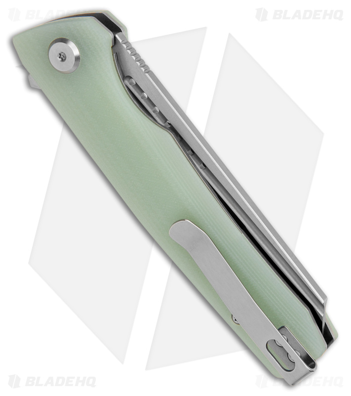 Bestech Knives Slyther Liner Lock Knife Natural Jade G-10 (3.7" Satin) BG51B-1