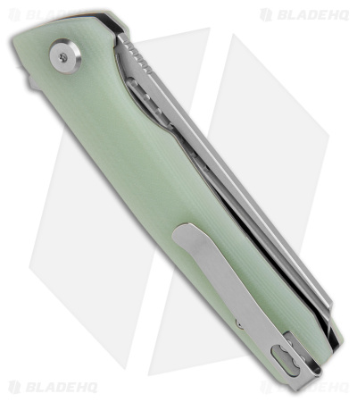 Bestech Knives Slyther Liner Lock Knife Natural Jade G-10 (3.7" Satin) BG51B-1