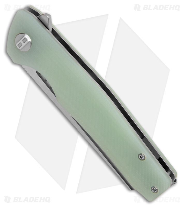 Bestech Knives Slyther Liner Lock Knife Natural Jade G-10 (3.7" Satin) BG51B-1
