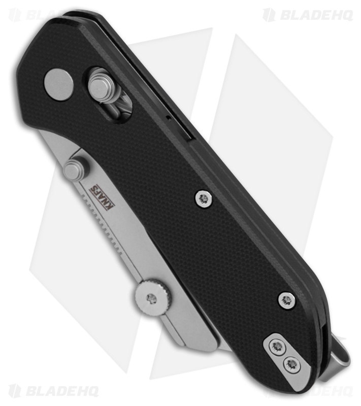 KNAFS Yuti Crossbar Lock Utility Knife Black G-10 (2" Satin)