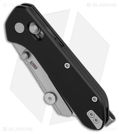 KNAFS Yuti Crossbar Lock Utility Knife Black G-10 (2" Satin)