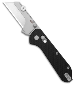 KNAFS Yuti Crossbar Lock Utility Knife Black G-10 (2" Satin)