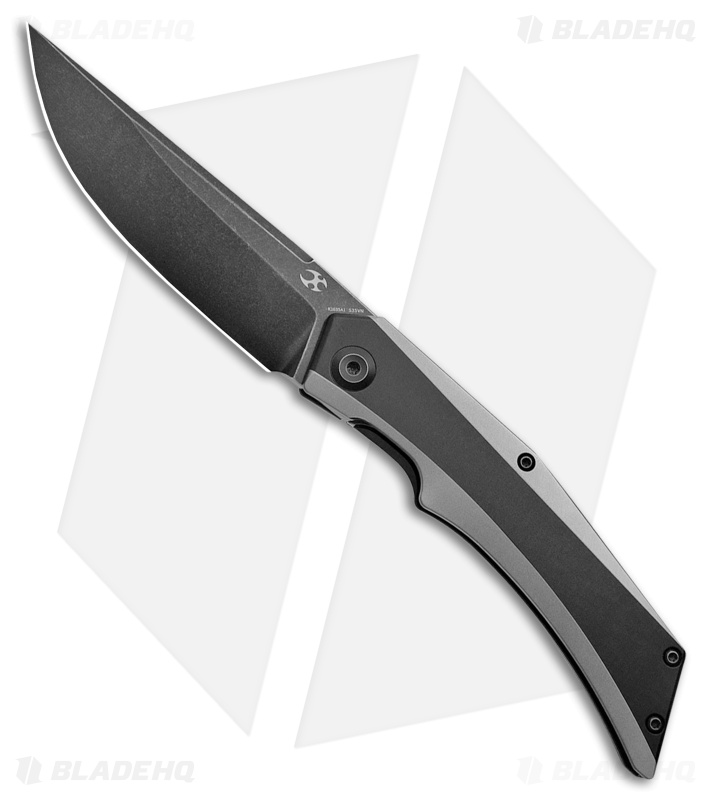 Kansept Knives Naska Frame Lock Knife Two-Tone BB Ti (3.75" BW S35VN)