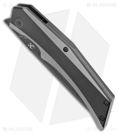 Kansept Knives Naska Frame Lock Knife Two-Tone BB Ti (3.75" BW S35VN)