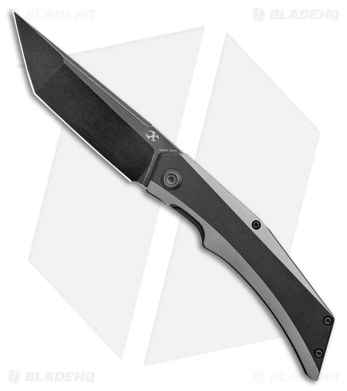 Kansept Knives Naska Frame Lock Knife Two-Tone BB Ti (3.75" BW S35VN)