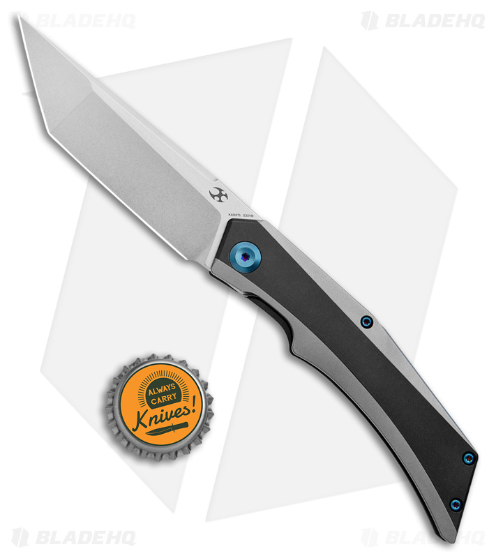 Kansept Knives Naska Frame Lock Knife Two-Tone BB Ti (3.75" SW S35VN)