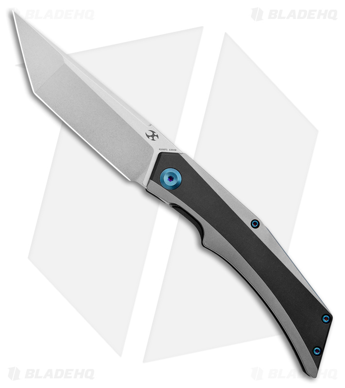 Kansept Knives Naska Frame Lock Knife Two-Tone BB Ti (3.75" SW S35VN)