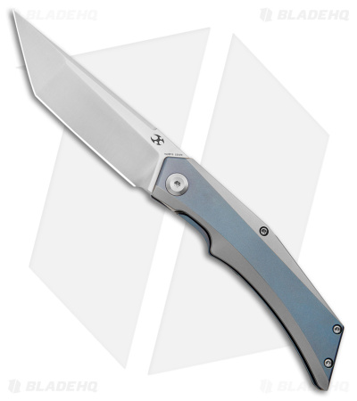 Kansept Knives Naska Frame Lock Knife Blue BB Ti (3.75" Satin S35VN)