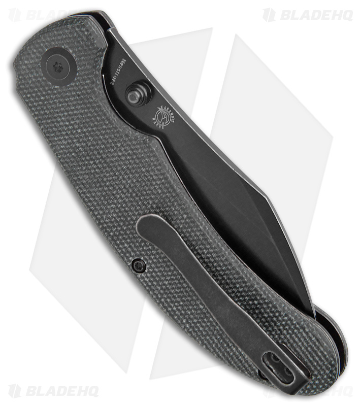 Kansept Knives Nesstreet Liner Lock Knife Black Micarta (3.5" Black S35VN) 