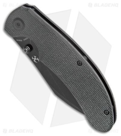 Kansept Knives Nesstreet Liner Lock Knife Black Micarta (3.5" Black S35VN) 