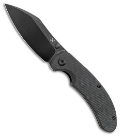 Kansept Knives Nesstreet Liner Lock Knife Black Micarta (3.5" Black S35VN) 