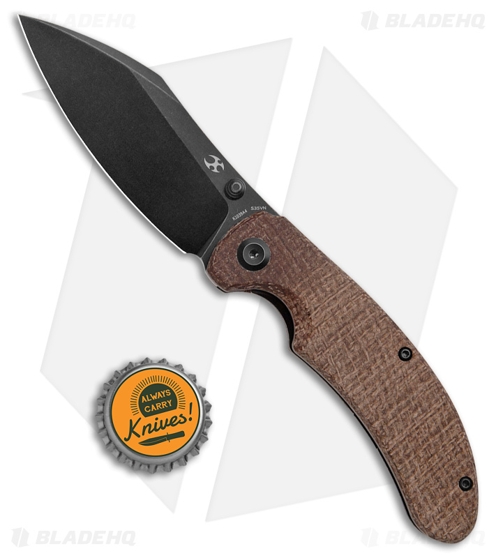 Kansept Nesstreet Liner Lock Knife Brown Micarta - Blade HQ