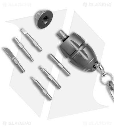 Lionsteel Eggie Driver Tool Keychain - Titanium EG-GY