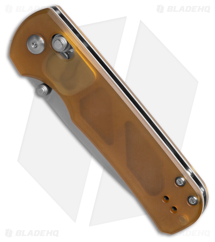 Olight Rubato 4 Drop Point Crossbar Lock Knife Yellow Ultem (3" Satin S35VN)