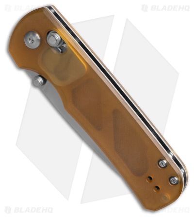 Olight Rubato 4 Drop Point Crossbar Lock Knife Yellow Ultem (3" Satin S35VN)
