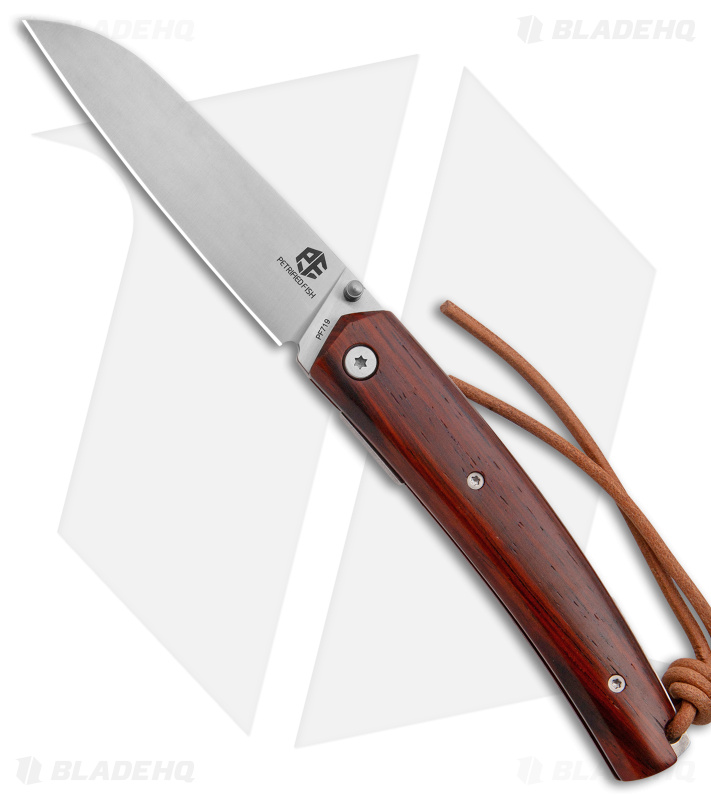 Petrified Fish PF719 Liner Lock Knife Sandalwood - Blade HQ