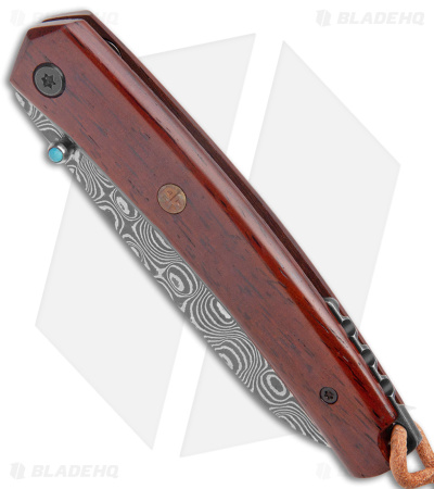 Petrified Fish PF719DM Liner Lock Knife Wood - Blade HQ