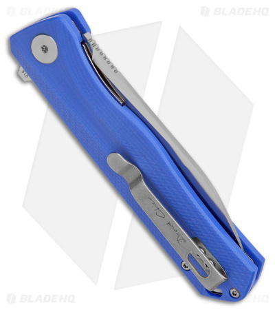 Petrified Fish Forward Liner Lock Knife Blue G-10 (3.5" Satin D2) PF818BS 