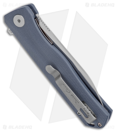 Petrified Fish Forward Liner Lock Knife Gray G-10 (3.5" Satin D2) PF818 