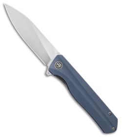 Petrified Fish Forward Liner Lock Knife Gray G-10 (3.5" Satin D2) PF818 