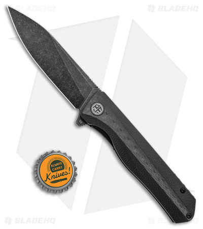 Petrified Fish Forward Liner Lock Knife CF (3.5" Blackwash D2) PF818CDW