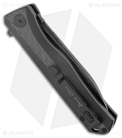 Petrified Fish Forward Liner Lock Knife CF (3.5" Blackwash D2) PF818CDW